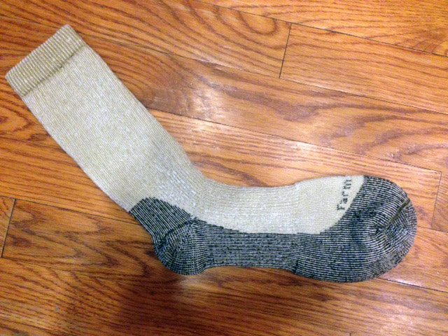 closeup of Jamestown sock